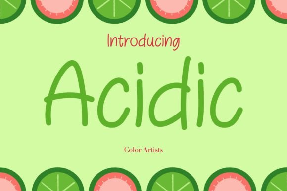 Acidic Typeface: A Bold Display Font for Digital Brands