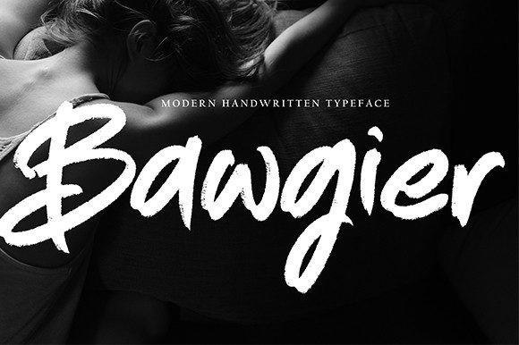 Bawgier: A Handwritten Script Font for Bold Editorial Design
