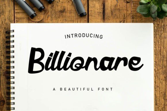 Billionare: A Bold Display Typeface for Playful Brand Identity