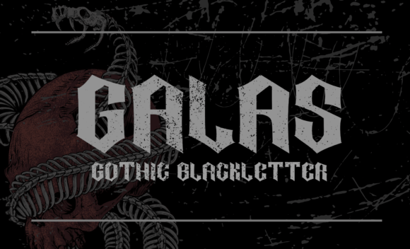 Galas: A Bold Blackletter Typeface for High-Impact Web Design