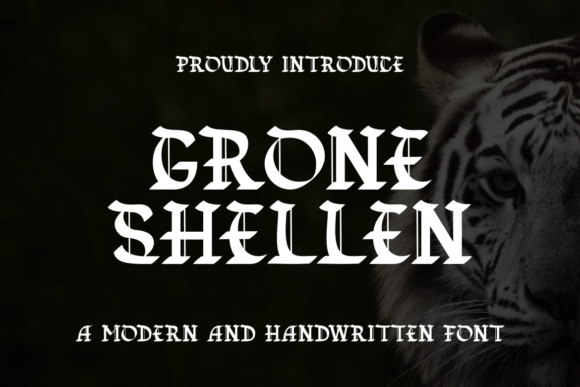 Grone Shellen: A Bold Blackletter Typeface for Editorial Design
