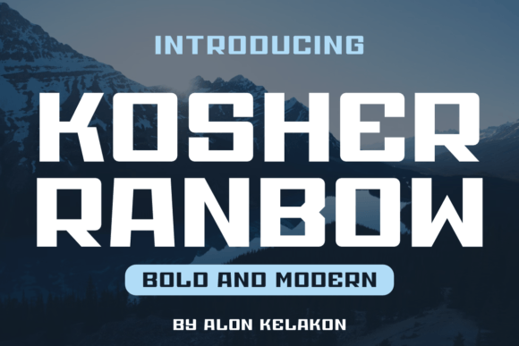 Kosher Ranbow: The Bold Serif Typeface That Elevates Handmade Brands
