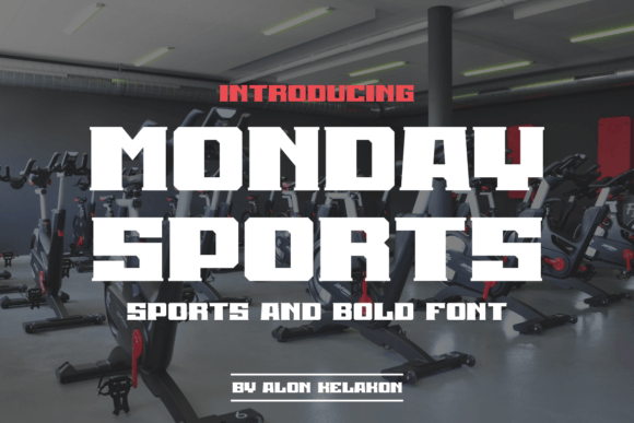 Monday Sports: The Bold Serif Font for Handmade Labels and Shop Branding