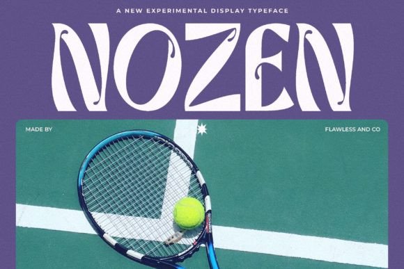 Nozen: An Experimental Serif Font for Bold Branding