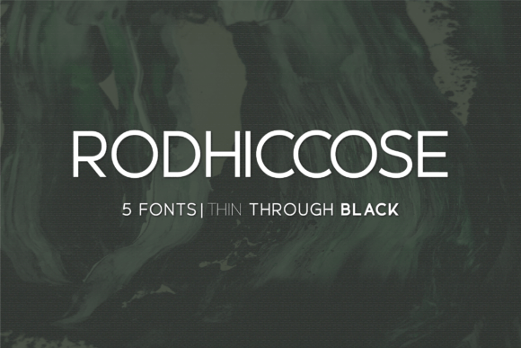Rodhiccose: The Modern Sans Serif Typeface for Handmade Brands