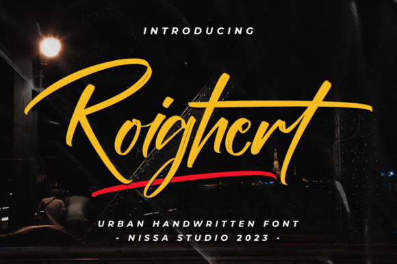 Roighert: A Bold Handwritten Typeface for Modern Web Design