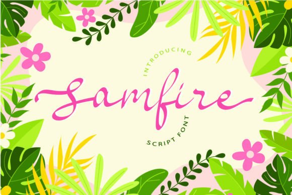 Samfire: A Creative Handwritten Font for Bold Brand Identity