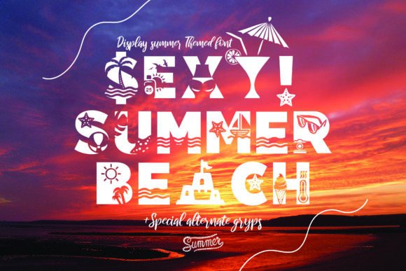 Sexy Summer Beach: The Creative Font for Bold Brand Visuals