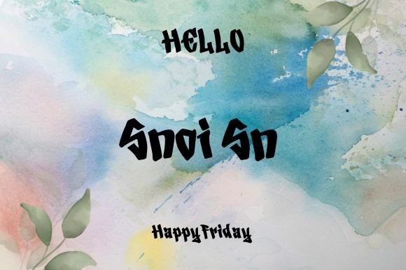 Snoi Sn Typeface: A Bold Handwritten Font for Creative Projects