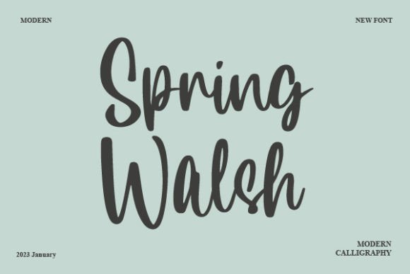 Spring Walsh: The Handwritten Font That Elevates Small Business Branding