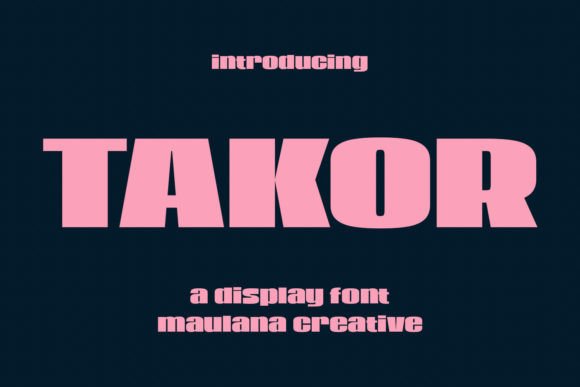 Takor: The Bold Sans Serif Typeface for Scroll-Stopping Campaigns