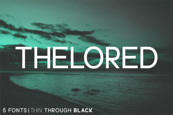 Thelored: The Modern Sans Serif Font for Polished Brand Identity