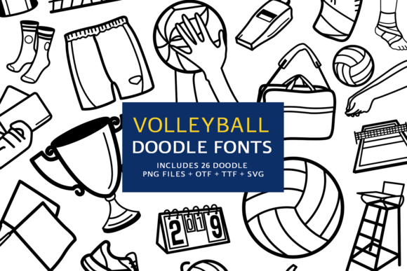 Volleyball Doodle Font: A Playful Typeface for Dynamic Web Design